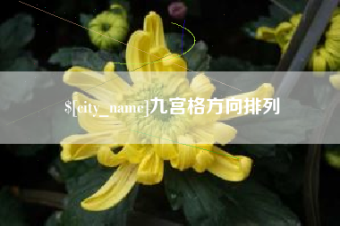 海南九宫格方向排列