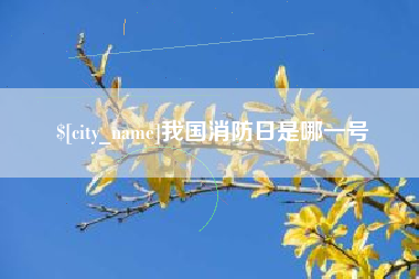 海南我国消防日是哪一号