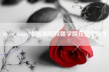 海南中国消防救援学院在辽宁招生