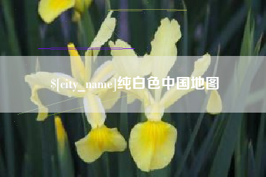 海南纯白色中国地图
