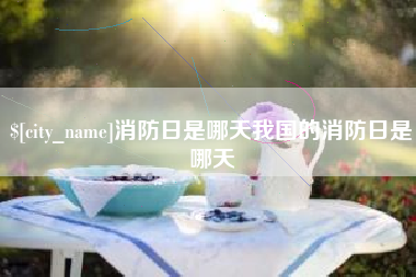 海南消防日是哪天我国的消防日是哪天