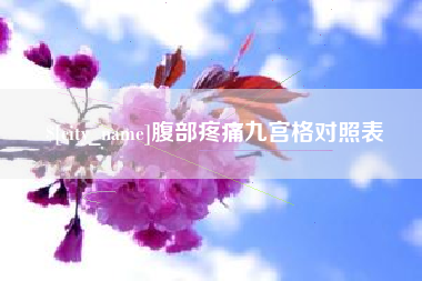 海南腹部疼痛九宫格对照表