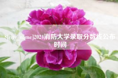 海南2024消防大学录取分数线公布时间