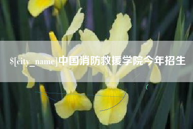 海南中国消防救援学院今年招生