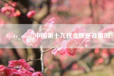 海南中国第十九枚金牌是谁得的