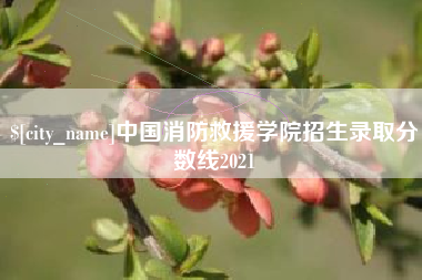 海南中国消防救援学院招生录取分数线2021