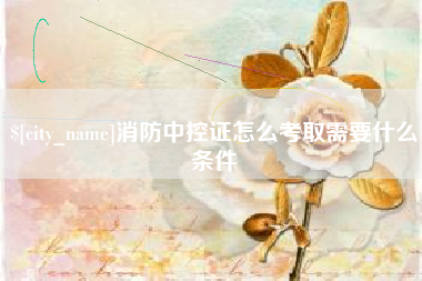 海南消防中控证怎么考取需要什么条件