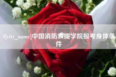 海南中国消防救援学院报考身体条件
