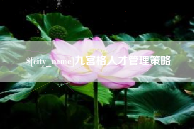 海南九宫格人才管理策略