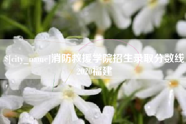 海南消防救援学院招生录取分数线2020福建